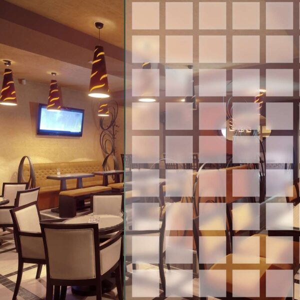 Glasdekorfolie Quadrate matt 44 mm x 44 mm